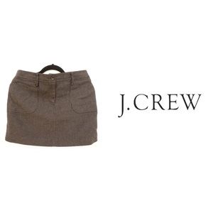 J.Crew Mini Skirt Wool Blend Black & White Size 6